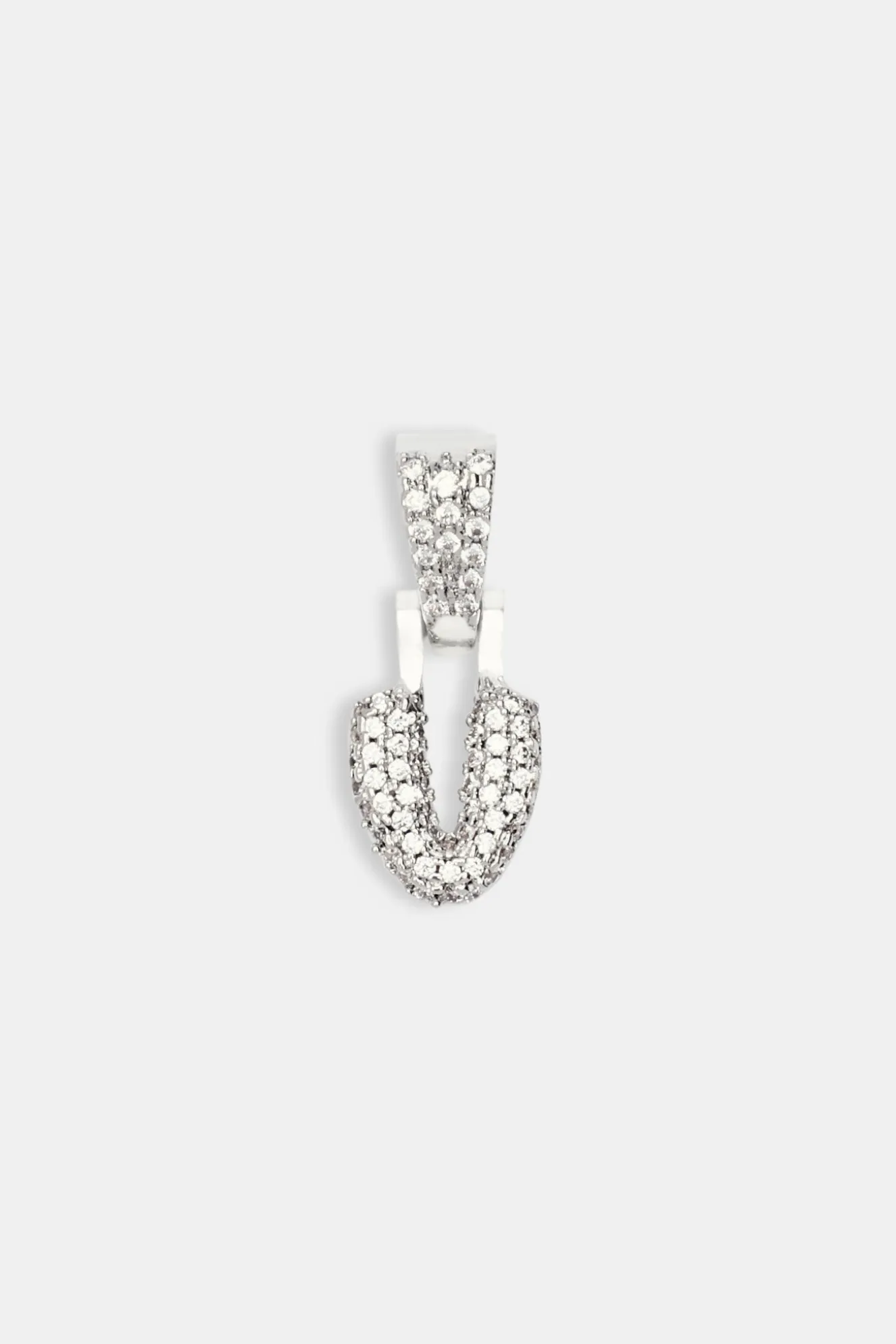Iced Mini Bubble Pendant - White
