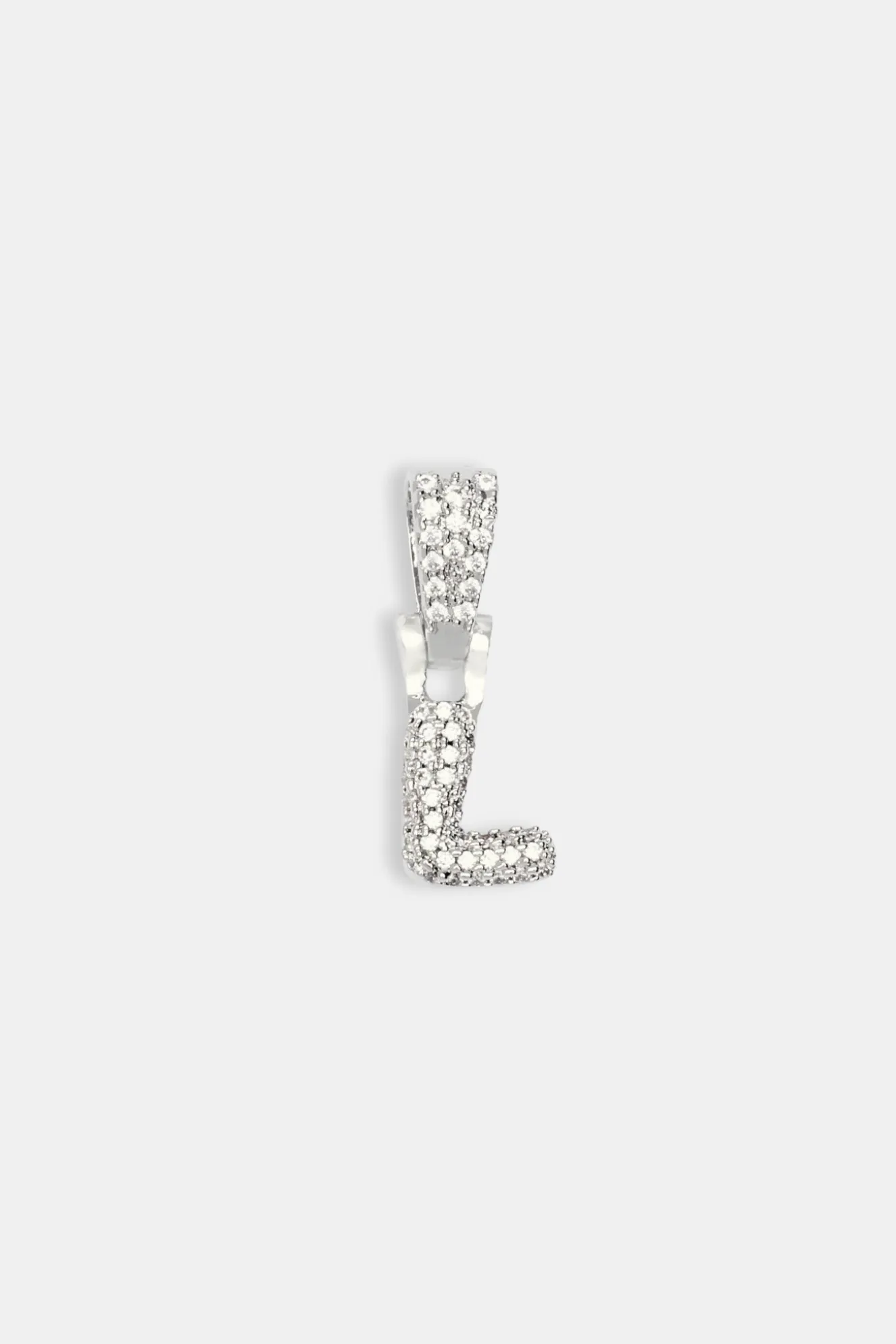 Iced Mini Bubble Pendant - White