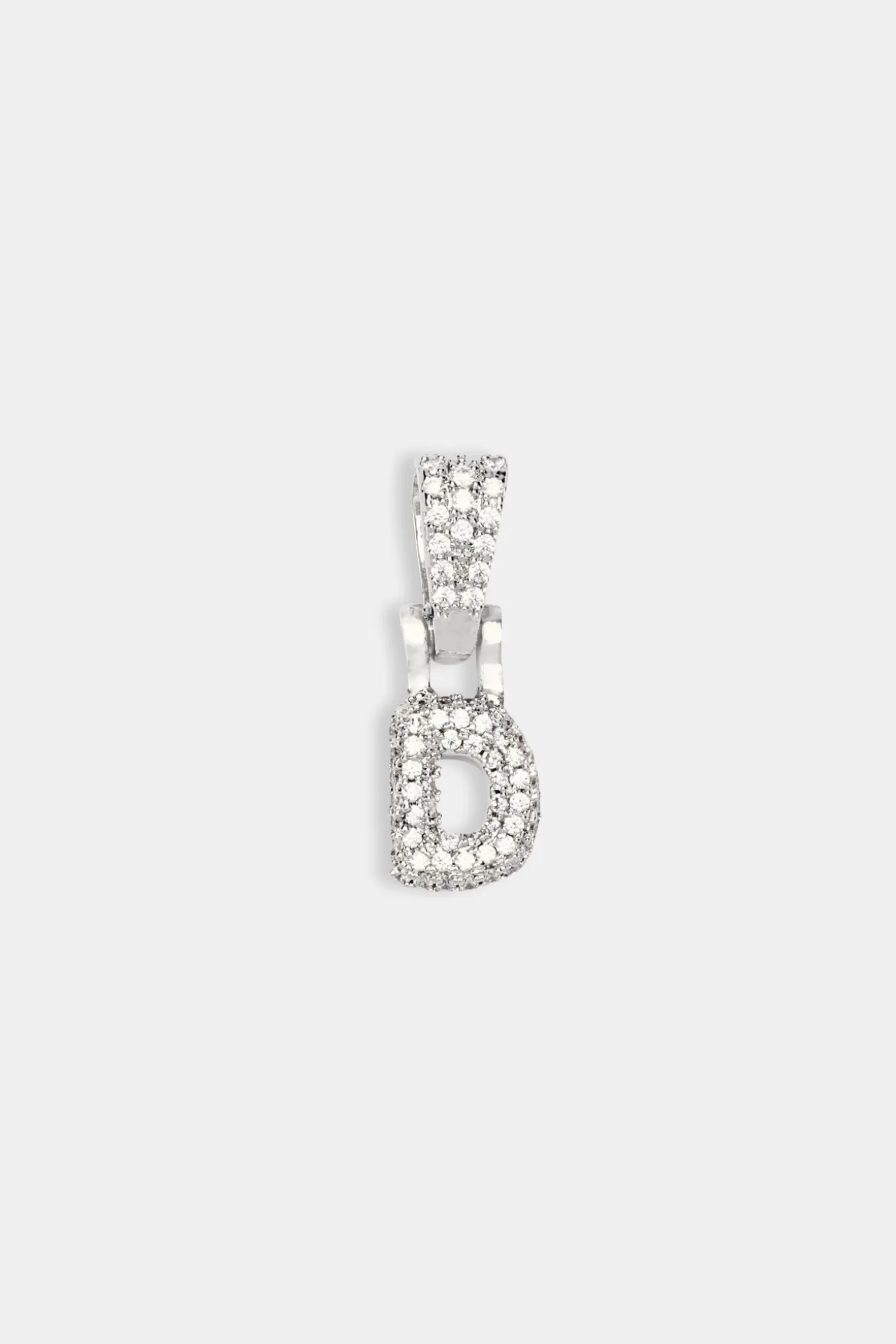 Iced Mini Bubble Pendant - White