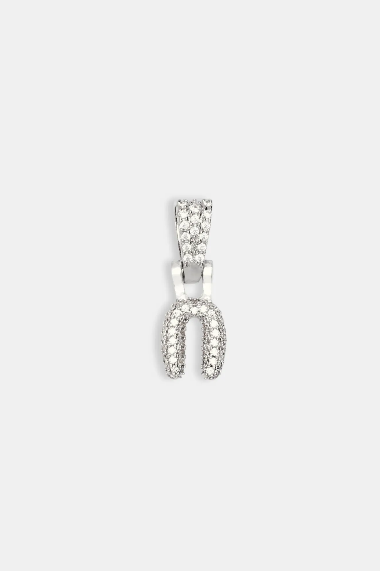 Iced Mini Bubble Pendant - White