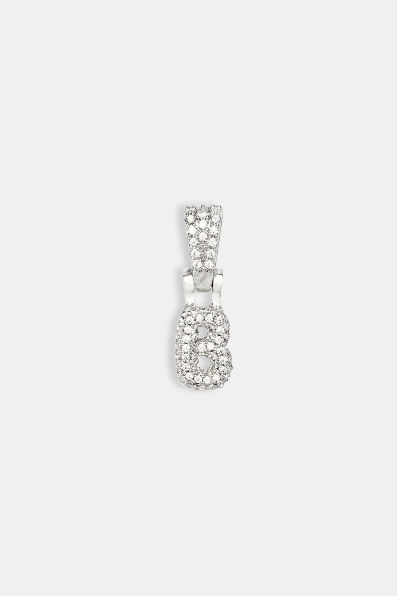 Iced Mini Bubble Pendant - White