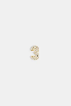 Iced 12mm Number Pendant