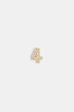 Iced 12mm Number Pendant