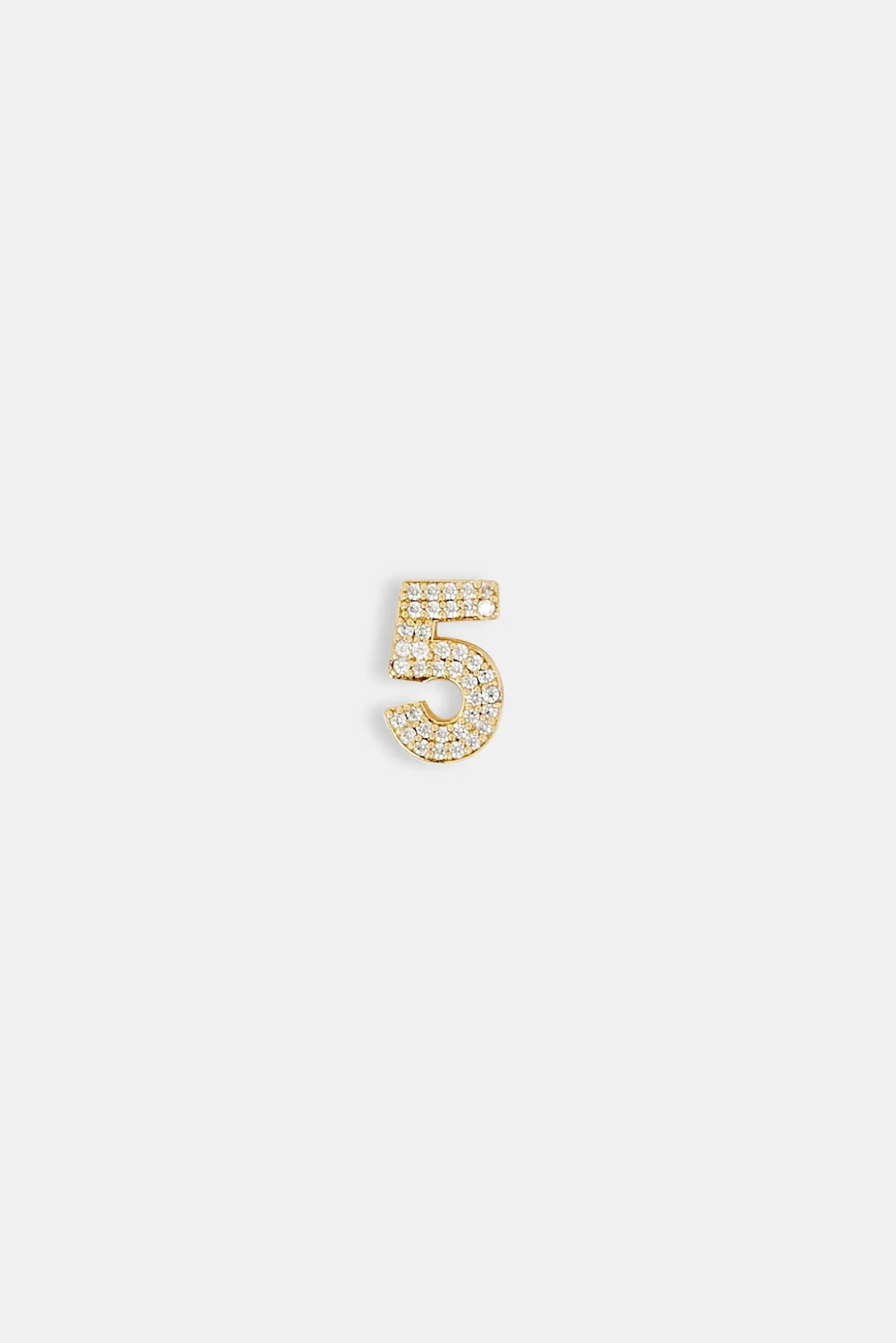 Iced 12mm Number Pendant