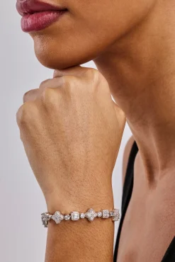 Iced Motif Mixed Stone Bracelet - 8mm