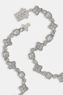 Iced Motif Mixed Stone Chain - 8mm