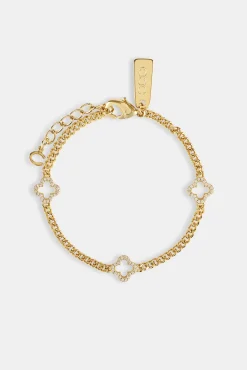 Iced Motif Outline Micro Cuban Bracelet - 2.5mm