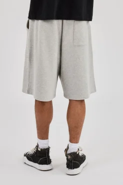 Jersey Jort With Pocket Detail - Grey Marl