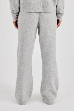 Knitted Jogger With Contrast Tipping - Grey
