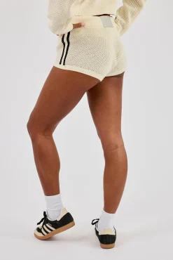 Knitted Taping Micro Short - Off White