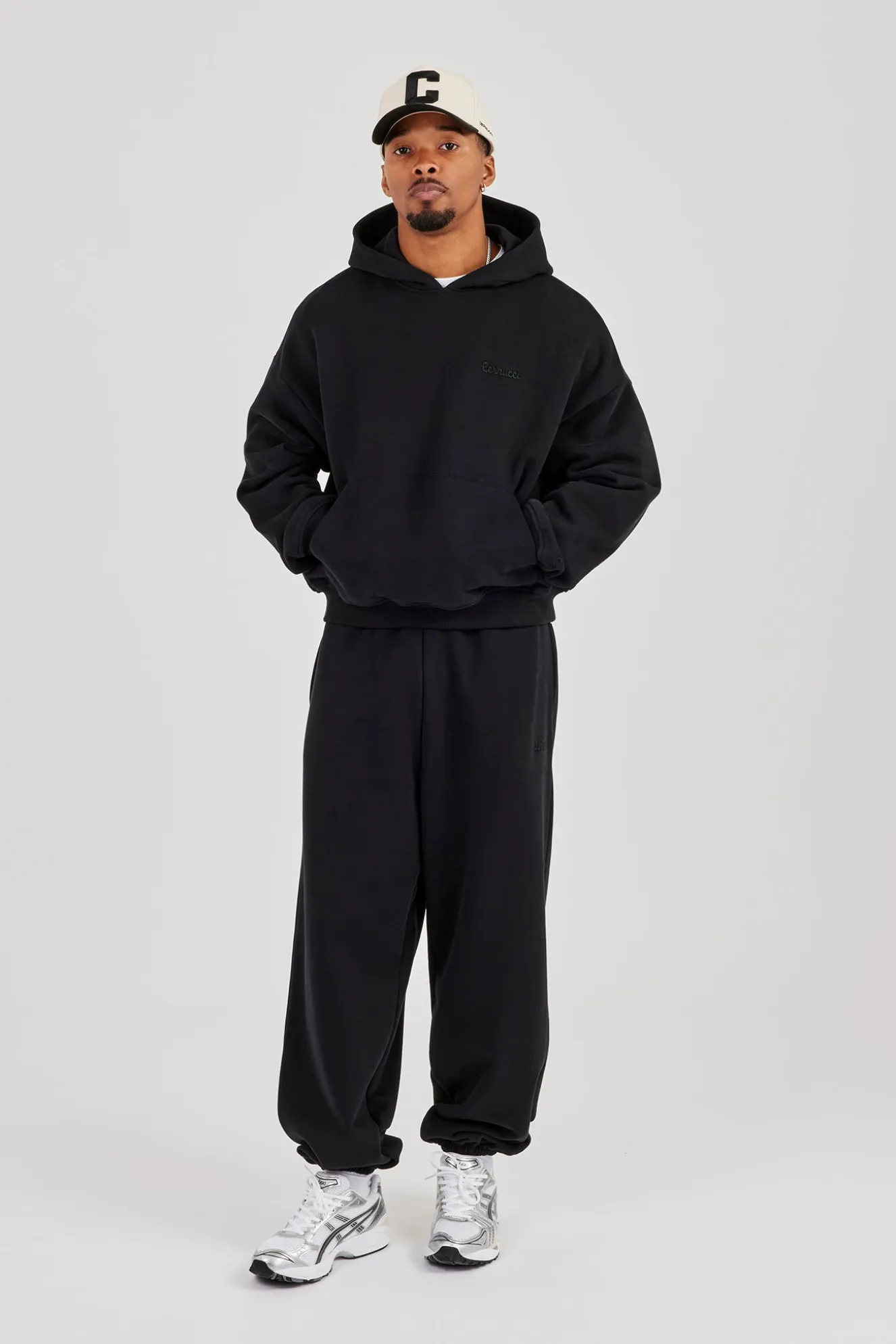 Mens Boxy Hoodie - Black