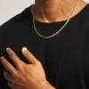 Micro Tennis Bracelet & Chain - 2.5mm - Gold