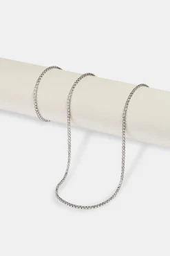 Micro Tennis Chain & Bracelet - White