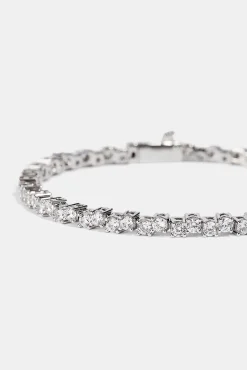 Mixed Square Stone Tennis Bracelet - 3mm