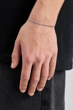 2mm Curb Bracelet - White