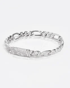 10mm Iced Figaro Bracelet