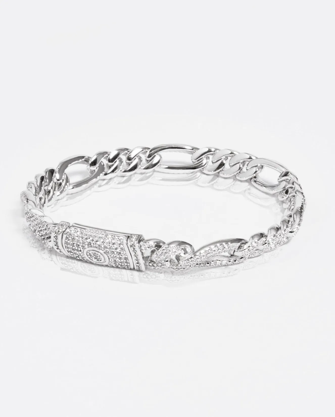 10mm Iced Figaro Bracelet