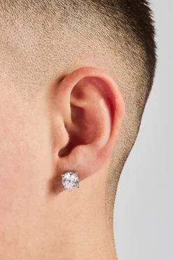 8mm Round Cut Stud Earrings