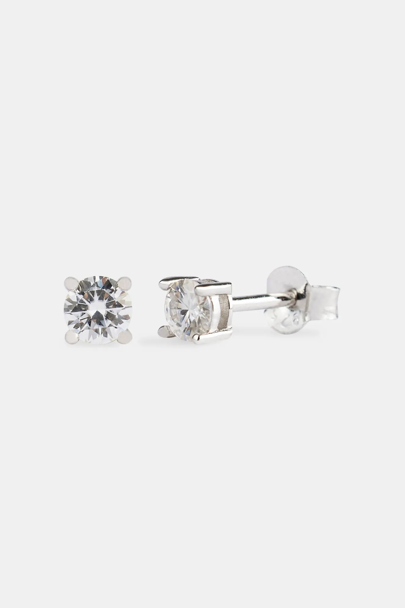 Moissanite 4mm 925 Stud Earrings