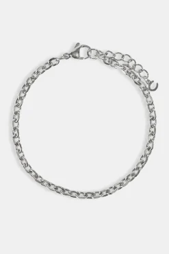 Polished Anchor Bracelet - 5mm - White