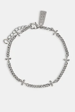 Polished Miami & Cross Bracelet - 3mm - White