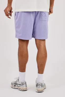 Relaxed Mesh Logo Short - Purple