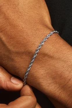 Rope Bracelet & Chain - 3mm - White
