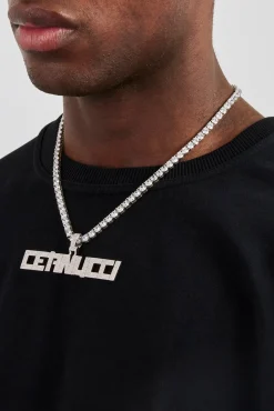 Samurai Font Pendant - 15mm