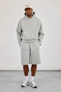 Scuba Boxy Hoodie & Jort - Grey