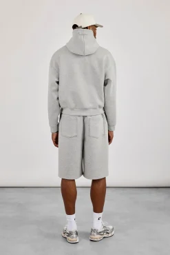 Scuba Boxy Hoodie & Jort - Grey