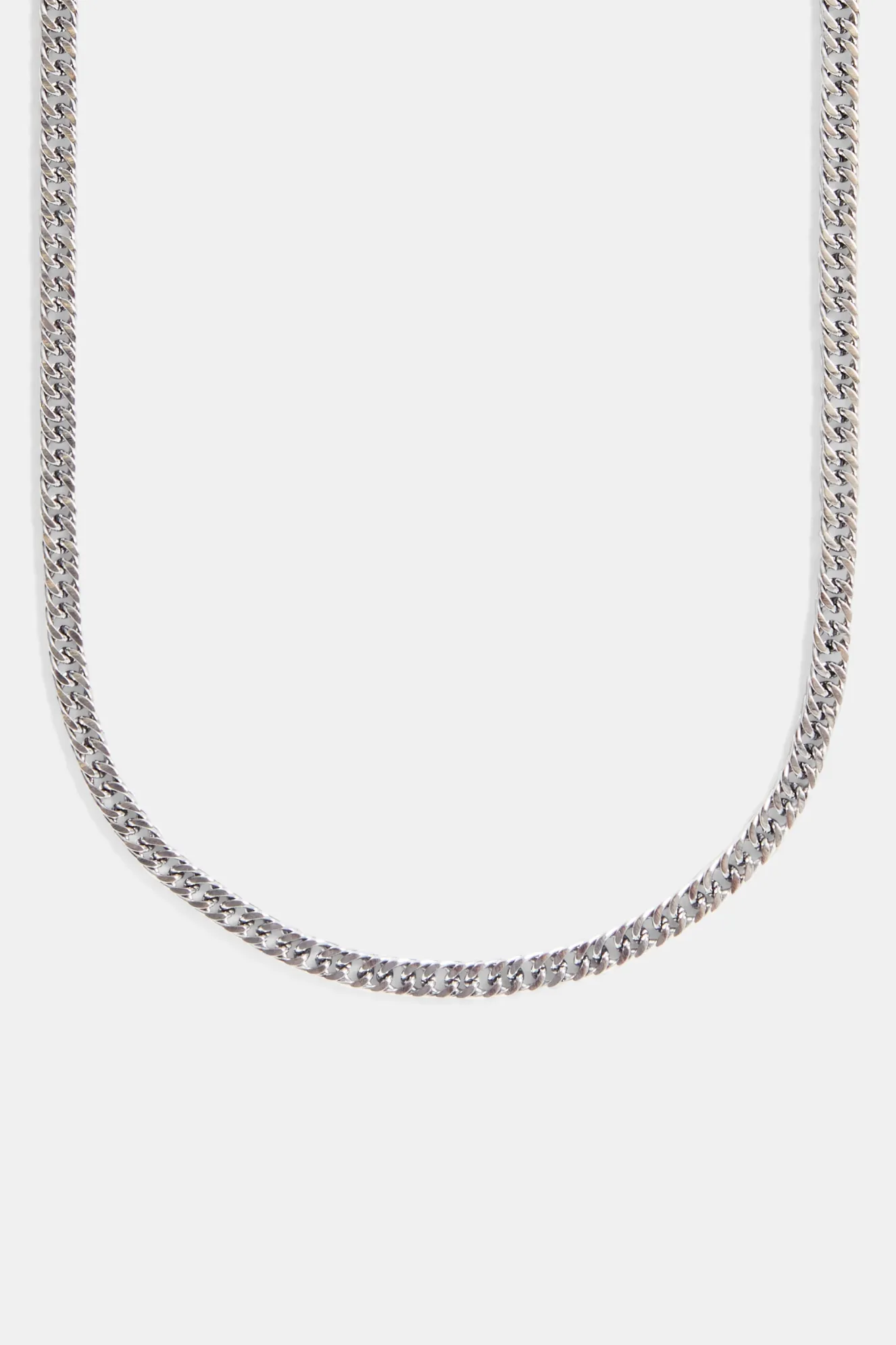 Square Cuban Chain - 5mm - White