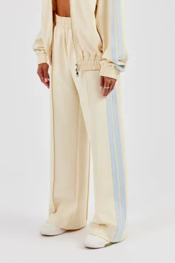 Taping Wide Leg Pant - Butter Yellow