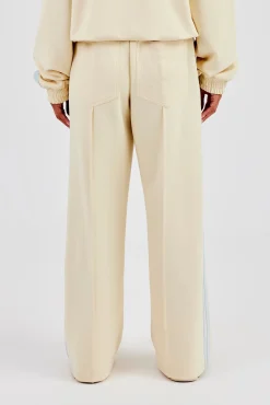 Taping Wide Leg Pant - Butter Yellow