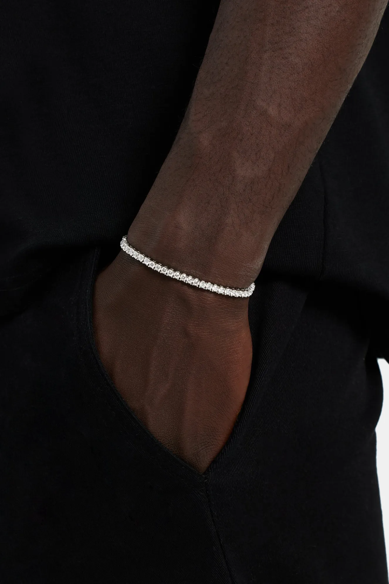 Tennis Bracelet - 3mm - White