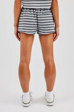 Textured Stripe Short - Blue