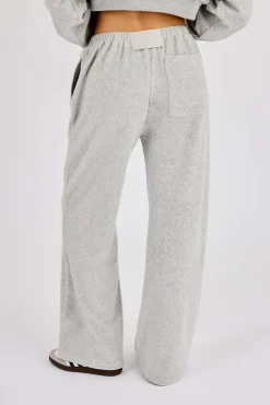 Towelling Relaxed Jogger - Grey