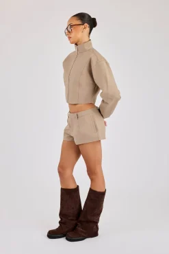 Twill Micro Short - Taupe