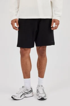 Waffle Relaxed Short - Black