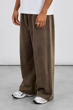 Washed Baggy Jogger - Brown