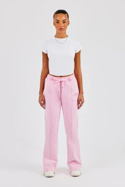 Washed Jersey Flare - Washed Pink
