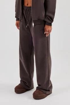 Wide Leg Jogger - Coffee