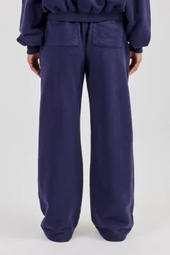 Wide Leg Jogger - Navy