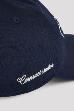 Womens Embroidered Cap - Navy
