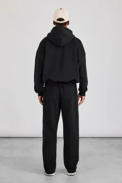 Zip Hoodie & Relaxed Jogger - Black