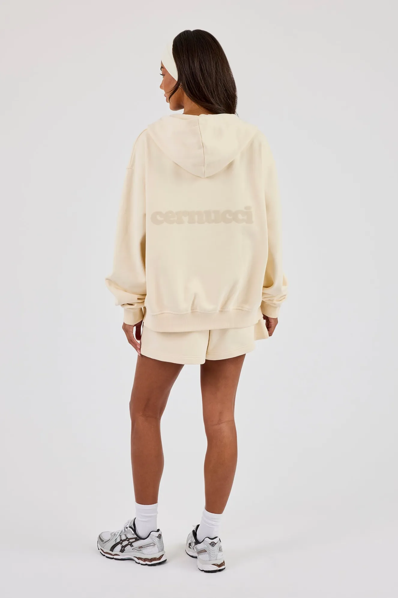 Zip Through Hoodie & Short - Butter Yellow